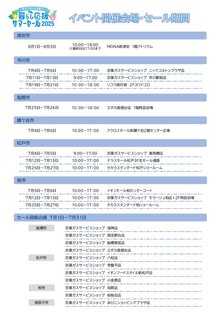 サマーセール2025会場のサムネイル